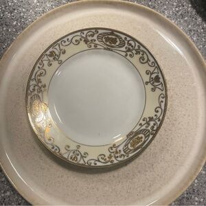 4 Hand Painted Pre-1921 Noritake 175 Christmas Ball 6.5” Plates Morimura Nippon